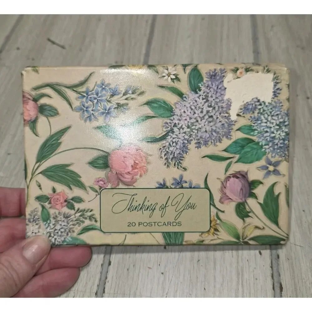Vtg 1990 Avon Thinking Of You Bird Flowers Post Cards And Envelopes Beautiful